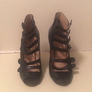 Oscar de la renta black booties